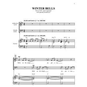 冬日钟声 SATB 四声部混声 圣诞合唱线谱 有试听-云音圈