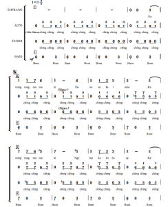 卖花生 四声部混声无伴奏 合唱简谱+线谱-云音圈