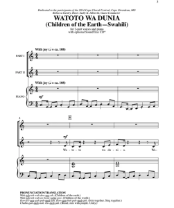 大地的孩子们 SA 二声部童声女声 合唱线谱 有试听-云音圈