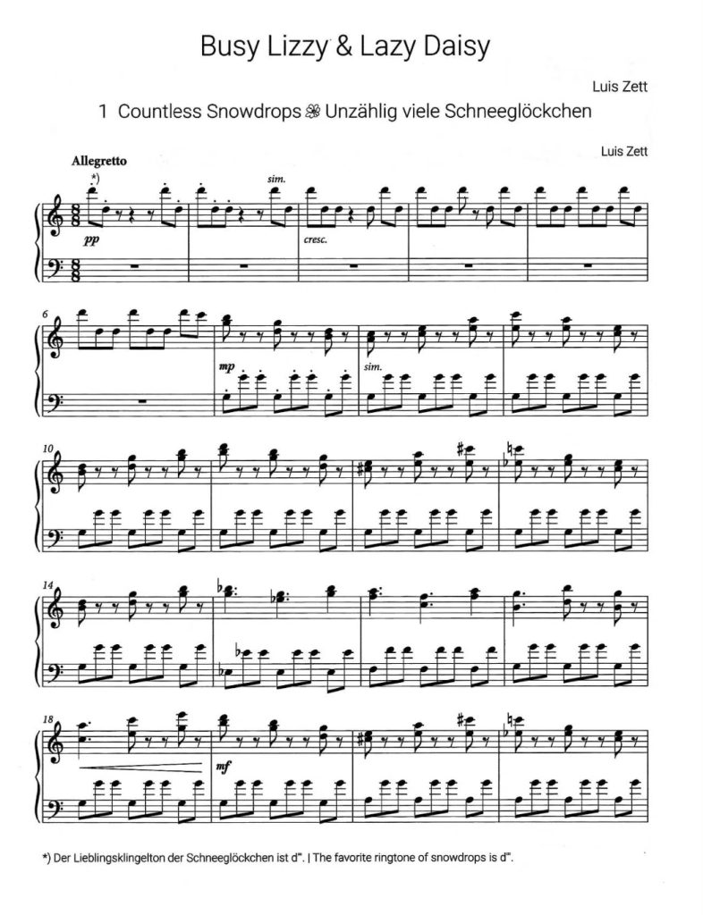 图片[2]-Luis Zett 儿童钢琴曲集《勤快的丽茨和懒惰的黛西》大熊原版