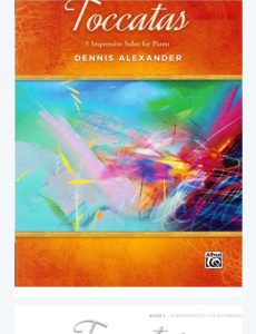 亚历山大 托卡塔曲集 共2册-云音圈