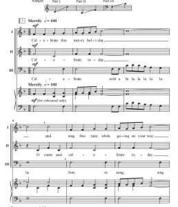 快乐法啦啦 阿卡贝拉 SAB 三声部混声无伴奏 合唱线谱 有试听-云音圈