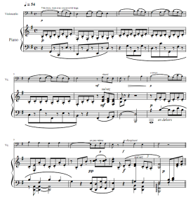 拉威尔 悼念死亡公主的帕凡舞曲 大提琴钢琴总分谱  有试听-云音圈