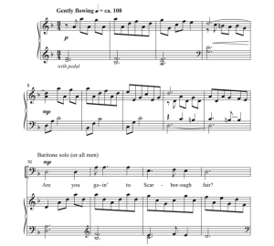 斯卡布罗集市 沃尔兹版 SATB 四声部混声+钢琴 合唱线谱 有试听-云音圈