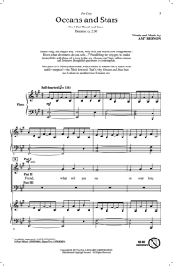 海洋与星辰 SAB 三声部混声 合唱线谱 有试听-云音圈