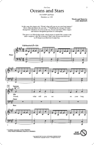 海洋与星辰 SATB 四声部混声 合唱线谱  有试听-云音圈