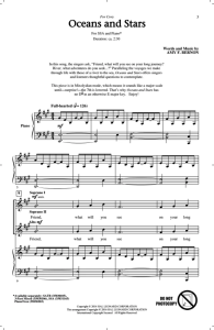 海洋与星辰 SSA 三声部童声女声 合唱线谱 有试听-云音圈