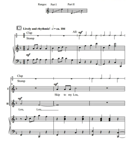 美国民歌 Skip! Skip! Shoo, Fly, Shoo! SA 二声部童声女声 合唱线谱 有试听-云音圈