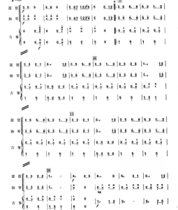 美国民歌二首 琵琶扬琴古筝三重奏 民乐合奏 简谱 有试听-云音圈