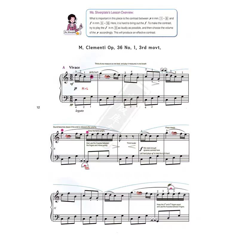 图片[4]-宋乔伊 钢琴小奏鸣曲的秘密 乐谱书 英文版 可做教案 画风可爱曲目好听