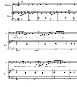 Glimpse of Us 大提琴钢琴 带分谱 有试听-云音圈