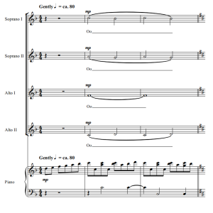 People 赫夫版 SSAA 四声部童声女声 流行合唱线谱 有试听-云音圈