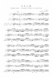 中花六板 民乐小合奏 总谱+分谱-云音圈