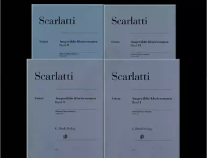 斯卡拉蒂 钢琴奏鸣曲选集 带指法  亨乐原版乐谱 全套共1-4卷-云音圈