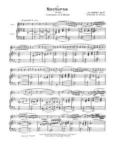 G小调协奏曲之夜曲  单簧管钢琴-云音圈