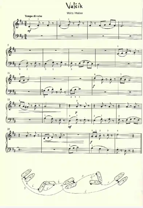 图片[2]-赫拉德茨 16首儿童初级钢琴曲集  乐曲以全音、五声和吉普赛音阶作曲