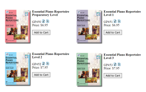 尼尔斯钢琴经典曲目  Essential Piano Repertoire Preparatory 1-4册-云音圈