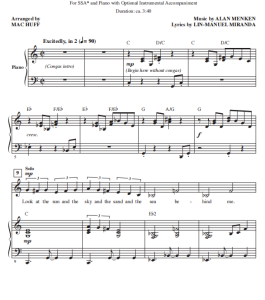 小美人鱼 For The First Time 赫夫版 SSA 三声部童声女声 流行合唱线谱 有试听-云音圈