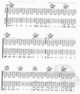 月光 吉他二重奏谱 有试听-云音圈