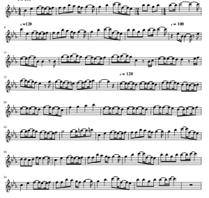 残酷天使主题 A Cruel Angel's Thesis 长笛谱 有试听-云音圈