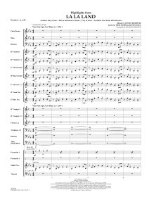 爱乐之城精选 LaLaland 3级 交响管乐总谱+分谱  有试听-云音圈