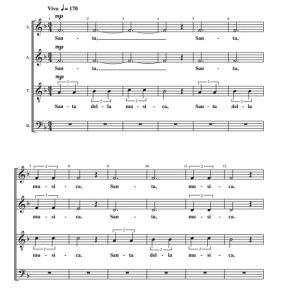 Ceciliada 阿卡贝拉 SATB 四声部无伴奏混声 合唱线谱  有试听-云音圈