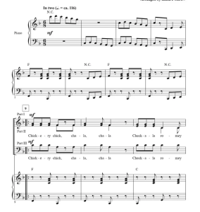 Chickery Chick 科比肖版 SAB 三声部混声 合唱线谱 有试听-云音圈