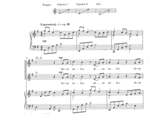 Dona Nobis Pacem 莱特福特版 SSA 三声部童声女声 合唱线谱 有试听-云音圈