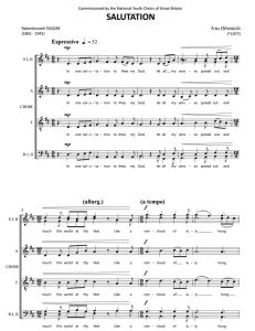 Esenvalds Salutation 阿卡贝拉 SSATBB 六声部无伴奏混声合唱线谱  有试听-云音圈