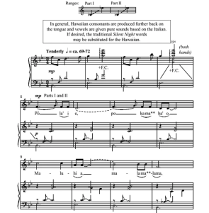 Po La'i E 斯佩伐克版 SA 二声部童声女声 圣诞合唱线谱 有试听-云音圈