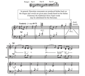 Po La'i E 斯佩伐克版 SAB 三声部混声 圣诞合唱线谱  有试听-云音圈