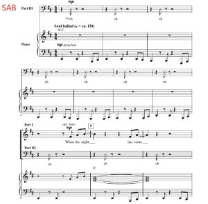 Stand By Me 施奈德版 SAB 三声部混声 流行合唱线谱 有试听-云音圈