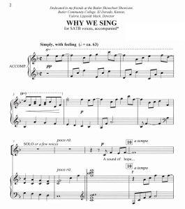 Why We Sing SATB 四声部混声 合唱线谱 有试听-云音圈