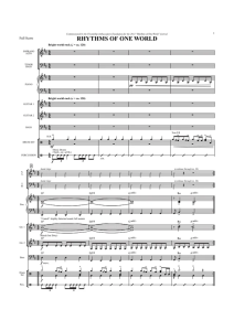 世界的节奏 Rhythms of One World 弗赖伊版 合唱 混声SATB SAB 童声女声SA 伴奏音频-云音圈