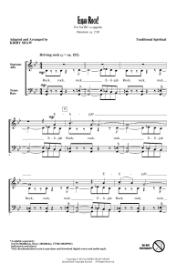 以利亚赞歌 Elijah Rock! 科比肖版 阿卡贝拉 SATB 四声部混声 合唱线谱 有试听-云音圈