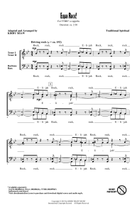 以利亚赞歌 Elijah Rock! 科比肖版 阿卡贝拉 TTBB 四声部男声 合唱线谱 有试听-云音圈