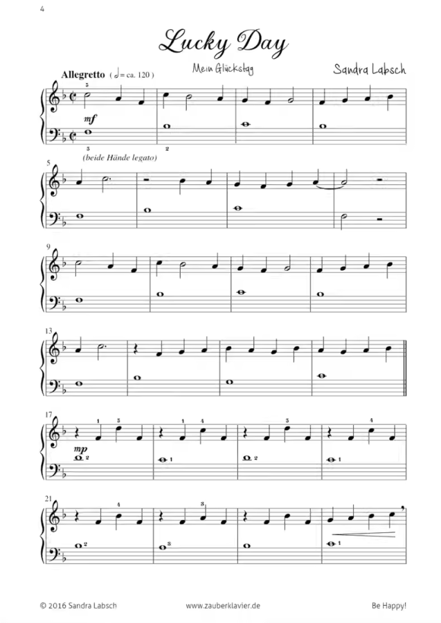 图片[3]-桑德拉 Sandra Labsch《开心点》钢琴曲集 小众初级难度钢琴曲集