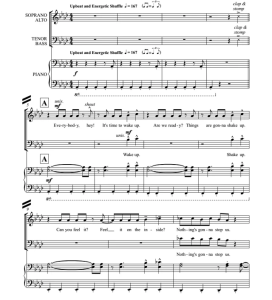 决定瞬间 SATB 四声部混声 合唱线谱 有试听-云音圈