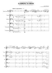 加布里埃尔的双簧管 选自《教父》Gabriel's Oboe 管弦乐总谱+分谱+MP3  有试听-云音圈