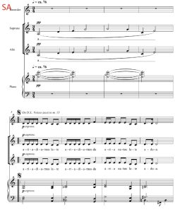 卡尔.詹金斯 Adiemus SA 二声部童声女声+竖笛+钢琴 合唱线谱 有试听-云音圈