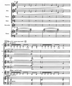 卡尔.詹金斯 Adiemus SATB 四声部混声+竖笛+钢琴 合唱线谱 有试听-云音圈