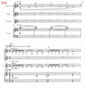 卡尔.詹金斯 Adiemus SSA 三声部童声女声+竖笛+钢琴 合唱线谱 有试听-云音圈