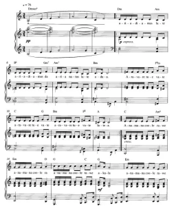 卡尔.詹金斯 Adiemus 独唱+钢琴 合唱线谱 有试听-云音圈