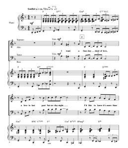 周日的爱 A Sunday Kind of Love 科比肖版 SATB 四声部混声 爵士合唱线谱 有试听-云音圈