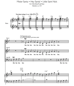 嘿，圣诞老人 Hey, Mister Santa! 赫夫版 SAB 三声部混声 流行合唱线谱 有试听-云音圈