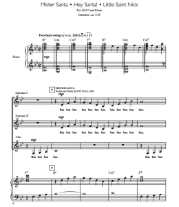嘿，圣诞老人 Hey, Mister Santa! 赫夫版 SSA 三声部童声女声 流行合唱线谱 有试听-云音圈