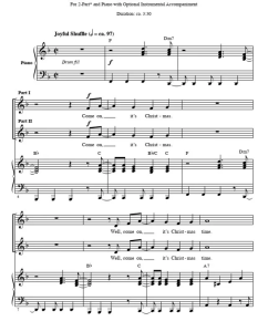 圣诞之舞 Christmas Dance 赫夫版 SA 二声部童声女声 流行合唱线谱 有试听-云音圈