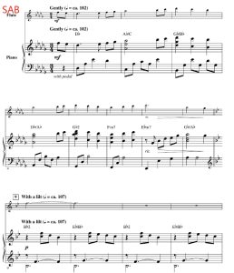 圣诞旋律 A Christmas Melody 赫夫版 SAB 三声部混声 合唱线谱 有试听-云音圈