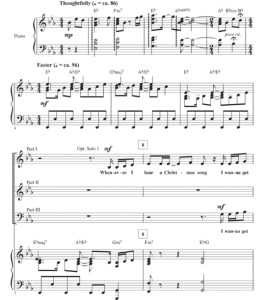 圣诞狗狗 I Do Believe In Christmas 米勒版 SAB 三声部混声 合唱线谱 有试听-云音圈