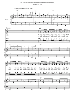 安德鲁斯姐妹 Jing-A-Ling, Jing-A-Ling 赫夫版 SAB 三声部混声 爵士合唱线谱 有试听-云音圈